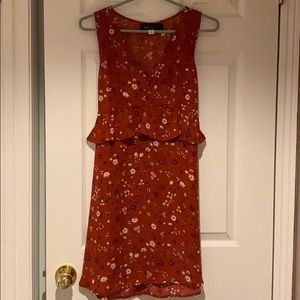 NWOT Blue Rain fall floral dress